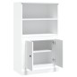vidaXL Highboard Weiß 60x35,5x103,5 cm Holzwerkstoff vidaXL Highboard Weiß 60x35,5x103,5 cm Holzwerkstoff