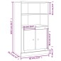 vidaXL Highboard Weiß 60x35,5x103,5 cm Holzwerkstoff vidaXL Highboard Weiß 60x35,5x103,5 cm Holzwerkstoff