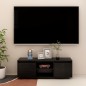 vidaXL TV-Schrank Schwarz 110x30x40 cm Massivholz Kiefer vidaXL TV-Schrank Schwarz 110x30x40 cm Massivholz Kiefer