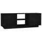 vidaXL TV-Schrank Schwarz 110x30x40 cm Massivholz Kiefer vidaXL TV-Schrank Schwarz 110x30x40 cm Massivholz Kiefer