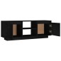 vidaXL TV-Schrank Schwarz 110x30x40 cm Massivholz Kiefer vidaXL TV-Schrank Schwarz 110x30x40 cm Massivholz Kiefer