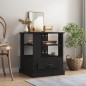 vidaXL Beistelltisch Schwarz 50x50x60 cm Holzwerkstoff vidaXL Beistelltisch Schwarz 50x50x60 cm Holzwerkstoff