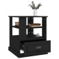 vidaXL Beistelltisch Schwarz 50x50x60 cm Holzwerkstoff vidaXL Beistelltisch Schwarz 50x50x60 cm Holzwerkstoff