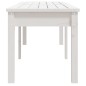 vidaXL Gartenbank 2-Sitzer Weiß 159,5x44x45 cm Massivholz Kiefer vidaXL Gartenbank 2-Sitzer Weiß 159,5x44x45 cm Massivholz Kiefer