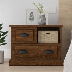 vidaXL Nachttisch Braun Eichen-Optik 60x39x45 cm