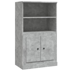 vidaXL Highboard Betongrau 60x35,5x103,5 cm Holzwerkstoff