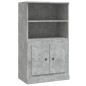 vidaXL Highboard Betongrau 60x35,5x103,5 cm Holzwerkstoff