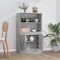vidaXL Highboard Betongrau 60x35,5x103,5 cm Holzwerkstoff