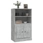 vidaXL Highboard Betongrau 60x35,5x103,5 cm Holzwerkstoff