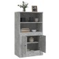 vidaXL Highboard Betongrau 60x35,5x103,5 cm Holzwerkstoff