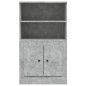 vidaXL Highboard Betongrau 60x35,5x103,5 cm Holzwerkstoff