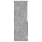 vidaXL Highboard Betongrau 60x35,5x103,5 cm Holzwerkstoff