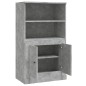 vidaXL Highboard Betongrau 60x35,5x103,5 cm Holzwerkstoff