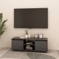 vidaXL TV-Schrank Grau 110x30x40 cm Massivholz Kiefer vidaXL TV-Schrank Grau 110x30x40 cm Massivholz Kiefer