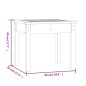 vidaXL Gartenbank 50x44x45 cm Massivholz Kiefer vidaXL Gartenbank 50x44x45 cm Massivholz Kiefer