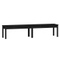 vidaXL Gartenbank 2-Sitzer Schwarz 203,5x44x45 cm Massivholz Kiefer vidaXL Gartenbank 2-Sitzer Schwarz 203,5x44x45 cm Massivholz Kiefer