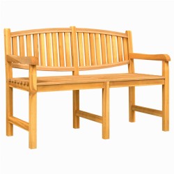 vidaXL Gartenbank 149,5x60x90 cm Massivholz Teak
