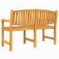 vidaXL Gartenbank 149,5x60x90 cm Massivholz Teak vidaXL Gartenbank 149,5x60x90 cm Massivholz Teak