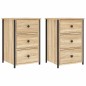 vidaXL Nachttische 2 Stk. Sonoma-Eiche 40x36x60 cm Holzwerkstoff vidaXL Nachttische 2 Stk. Sonoma-Eiche 40x36x60 cm Holzwerkstoff