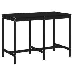 vidaXL Gartentisch Schwarz 159,5x82,5x110 cm Massivholz Kiefer