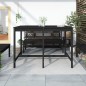 vidaXL Gartentisch Schwarz 159,5x82,5x110 cm Massivholz Kiefer vidaXL Gartentisch Schwarz 159,5x82,5x110 cm Massivholz Kiefer