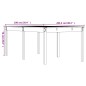 vidaXL Gartentisch 203,5x100x76 cm Massivholz Kiefer vidaXL Gartentisch 203,5x100x76 cm Massivholz Kiefer
