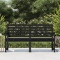 vidaXL Gartenbank Schwarz 159,5x48x91,5 cm Massivholz Kiefer vidaXL Gartenbank Schwarz 159,5x48x91,5 cm Massivholz Kiefer