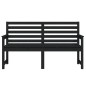 vidaXL Gartenbank Schwarz 159,5x48x91,5 cm Massivholz Kiefer vidaXL Gartenbank Schwarz 159,5x48x91,5 cm Massivholz Kiefer