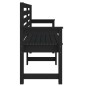 vidaXL Gartenbank Schwarz 159,5x48x91,5 cm Massivholz Kiefer vidaXL Gartenbank Schwarz 159,5x48x91,5 cm Massivholz Kiefer