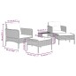 5-tlg. Garten-Lounge-Set mit Kissen Braun Poly Rattan 5-tlg. Garten-Lounge-Set mit Kissen Braun Poly Rattan