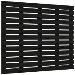 vidaXL Wand-Kopfteil Schwarz 146x3x91,5 cm Massivholz Kiefer
