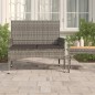 Gartenbank 2-Sitzer mit Kissen Grau Poly Rattan Gartenbank 2-Sitzer mit Kissen Grau Poly Rattan