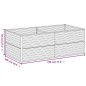 vidaXL Hochbeet 196x100x69 cm Cortenstahl vidaXL Hochbeet 196x100x69 cm Cortenstahl