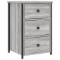 vidaXL Nachttisch Grau Sonoma 40x36x60 cm Holzwerkstoff vidaXL Nachttisch Grau Sonoma 40x36x60 cm Holzwerkstoff