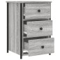 vidaXL Nachttisch Grau Sonoma 40x36x60 cm Holzwerkstoff vidaXL Nachttisch Grau Sonoma 40x36x60 cm Holzwerkstoff
