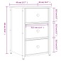 vidaXL Nachttisch Grau Sonoma 40x36x60 cm Holzwerkstoff vidaXL Nachttisch Grau Sonoma 40x36x60 cm Holzwerkstoff