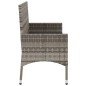 Gartenbank 2-Sitzer mit Kissen Grau Poly Rattan Gartenbank 2-Sitzer mit Kissen Grau Poly Rattan