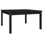 vidaXL Gartentisch Schwarz 82,5x82,5x45 cm Massivholz Kiefer vidaXL Gartentisch Schwarz 82,5x82,5x45 cm Massivholz Kiefer