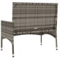 Gartenbank 2-Sitzer mit Kissen Grau Poly Rattan Gartenbank 2-Sitzer mit Kissen Grau Poly Rattan