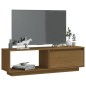 vidaXL TV-Schrank Honigbraun 110x30x33,5 cm Massivholz Kiefer vidaXL TV-Schrank Honigbraun 110x30x33,5 cm Massivholz Kiefer