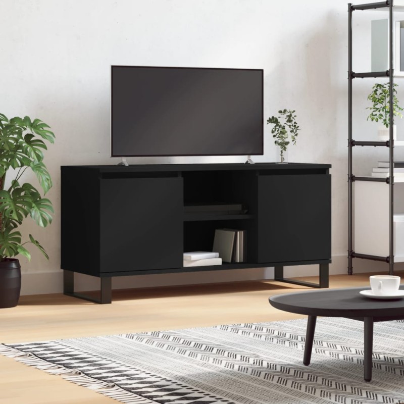vidaXL TV-Schrank Schwarz 104x35x50 cm Holzwerkstoff vidaXL TV-Schrank Schwarz 104x35x50 cm Holzwerkstoff