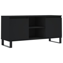 vidaXL TV-Schrank Schwarz 104x35x50 cm Holzwerkstoff