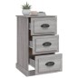 vidaXL Nachttisch Grau Sonoma 39x39x67 cm Holzwerkstoff vidaXL Nachttisch Grau Sonoma 39x39x67 cm Holzwerkstoff
