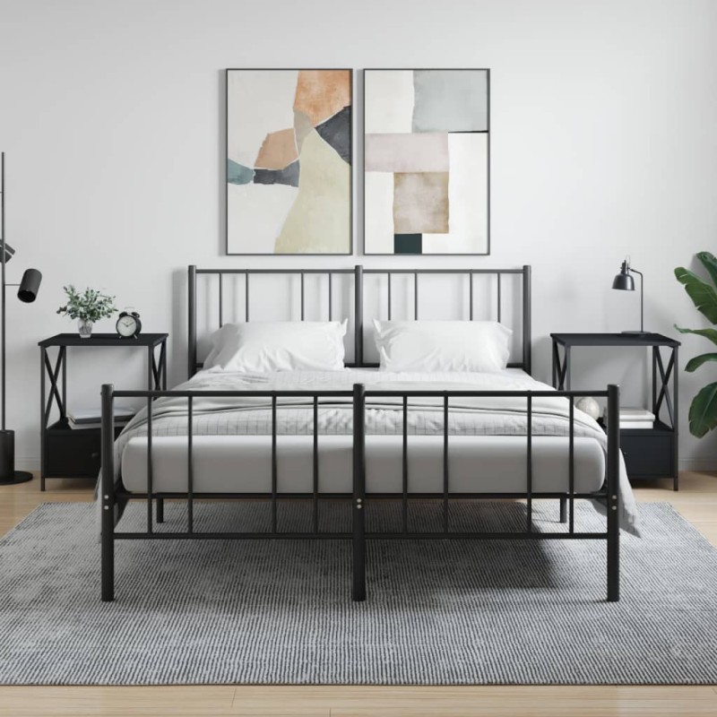 vidaXL Nachttische 2 Stk. Schwarz 50x41x65 cm Holzwerkstoff vidaXL Nachttische 2 Stk. Schwarz 50x41x65 cm Holzwerkstoff
