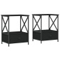 vidaXL Nachttische 2 Stk. Schwarz 50x41x65 cm Holzwerkstoff vidaXL Nachttische 2 Stk. Schwarz 50x41x65 cm Holzwerkstoff