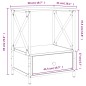 vidaXL Nachttische 2 Stk. Schwarz 50x41x65 cm Holzwerkstoff vidaXL Nachttische 2 Stk. Schwarz 50x41x65 cm Holzwerkstoff