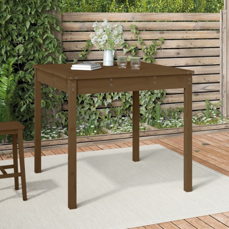 vidaXL Gartentisch Honigbraun 82,5x82,5x76 cm Massivholz Kiefer vidaXL Gartentisch Honigbraun 82,5x82,5x76 cm Massivholz Kiefer