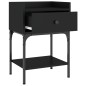 vidaXL Nachttisch Schwarz 40,5x31x60 cm Holzwerkstoff vidaXL Nachttisch Schwarz 40,5x31x60 cm Holzwerkstoff