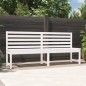 vidaXL Gartenbank Weiß 201,5 cm Massivholz Kiefer vidaXL Gartenbank Weiß 201,5 cm Massivholz Kiefer