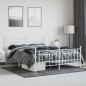 vidaXL Bettgestell mit Kopf- und Fußteil Metall Weiß 180x200 cm vidaXL Bettgestell mit Kopf- und Fußteil Metall Weiß 180x200 cm